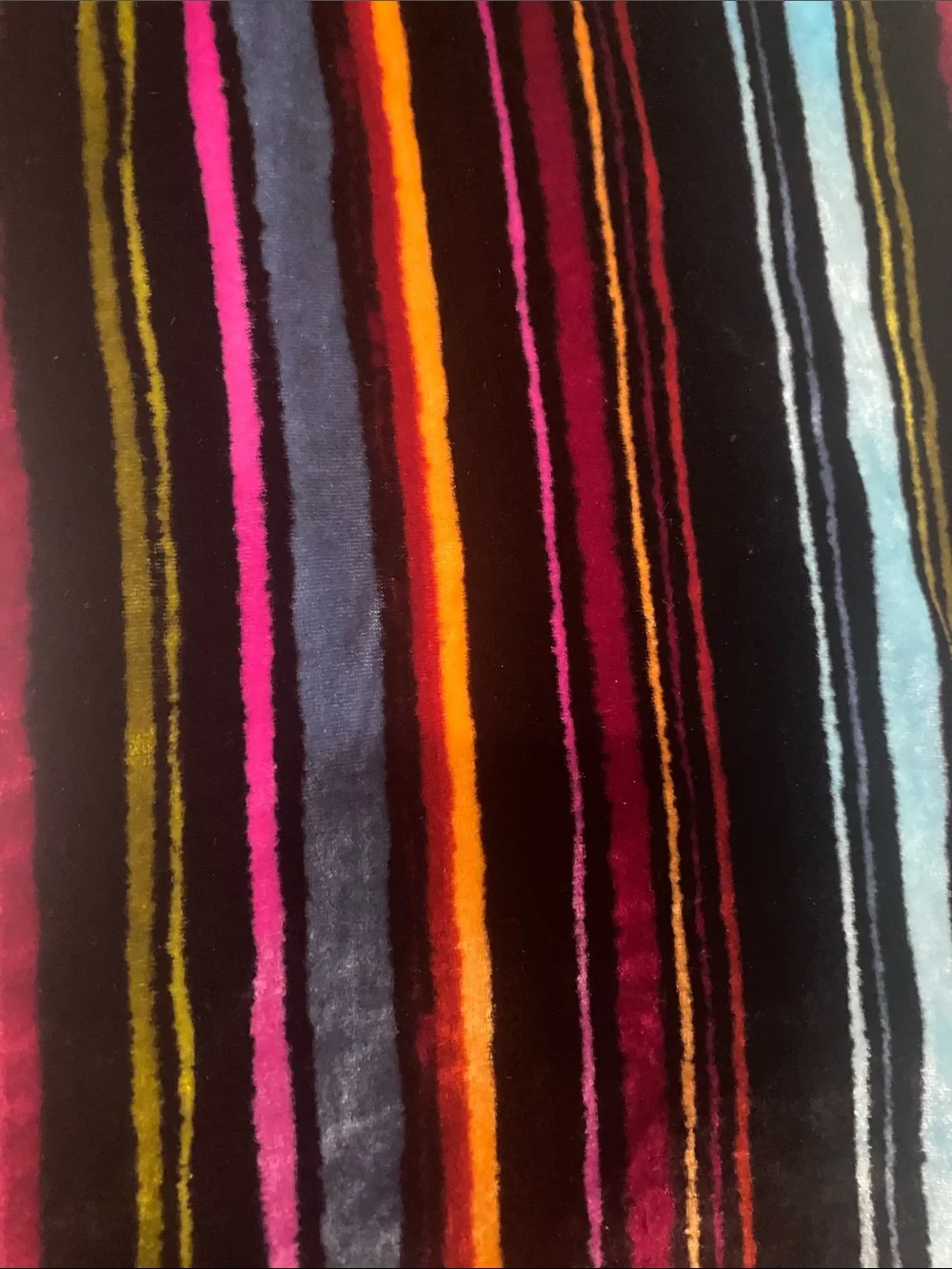 Talbots Multicolor Striped Women's Scarf - Black Base with Bright Stripes